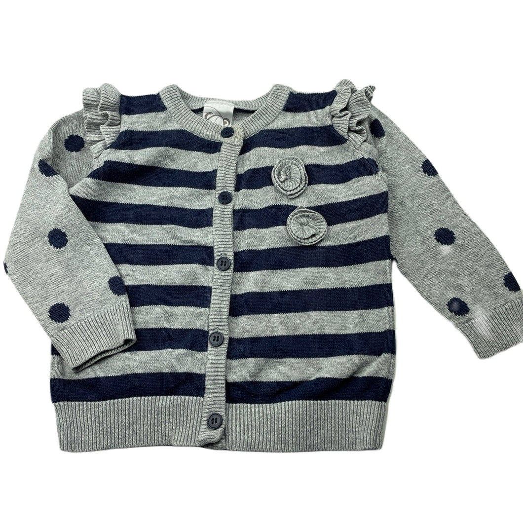 Girls Target, knitted cotton cardigan, FUC, size 0,  