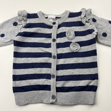 Load image into Gallery viewer, Girls Target, knitted cotton cardigan, FUC, size 0,  