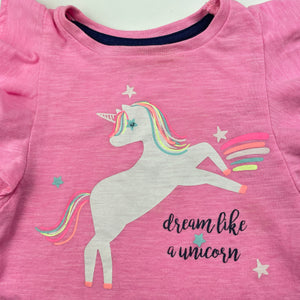 Girls Dymples, lightweight t-shirt / top, unicorn, FUC, size 0,  