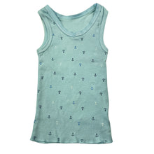 Load image into Gallery viewer, Boys Anko, blue cotton singlet top, FUC, size 000,  