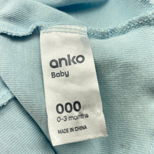 Load image into Gallery viewer, Boys Anko, blue cotton singlet top, FUC, size 000,  