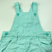 Load image into Gallery viewer, Girls Target, blue cotton overalls dress / pinafore, FUC, size 1, L: 42cm