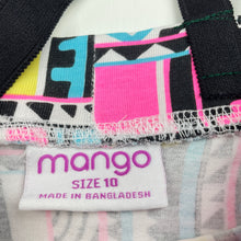 Load image into Gallery viewer, Girls Mango, colourful stretchy summer top, FUC, size 10,  