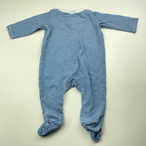 Boys Target, striped cotton coverall / romper, GUC, size 000,  