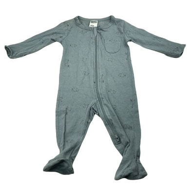 unisex Anko, stretchy zip coverall / romper, GUC, size 000,  