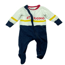 Load image into Gallery viewer, unisex Cotton On, stretchy zip coverall / romper, GUC, size 0000,  