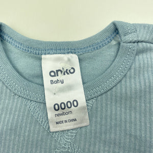 unisex Anko, soft feel long sleeve top, EUC, size 0000,  