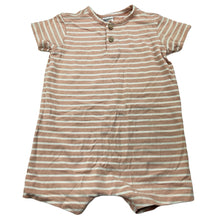 Load image into Gallery viewer, Girls Anko, soft feel striped stretchy romper, GUC, size 0,  