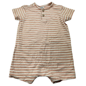 Girls Anko, soft feel striped stretchy romper, GUC, size 0,  