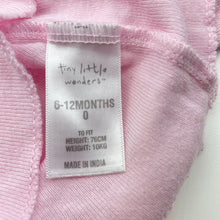 Load image into Gallery viewer, Girls Tiny Little Wonders, pink cotton singlet top, GUC, size 0,  