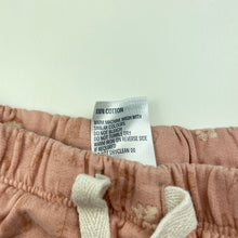 Load image into Gallery viewer, Girls Anko, pink cotton pants / bottoms, elasticated, EUC, size 0,  