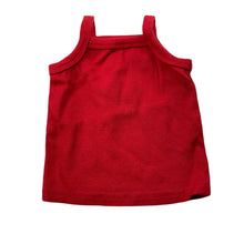 Load image into Gallery viewer, Girls Baby Baby, red singlet top, EUC, size 0000,  