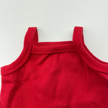 Load image into Gallery viewer, Girls Baby Baby, red singlet top, EUC, size 0000,  