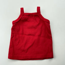 Load image into Gallery viewer, Girls Baby Baby, red singlet top, EUC, size 0000,  