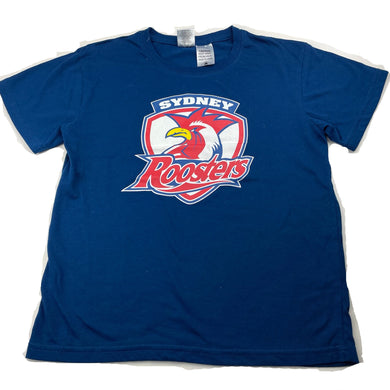 Boys NRL Supporter, Sydney Roosters pyjama t-shirt / top, GUC, size 12-14,  