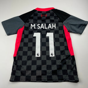 Boys Liverpool FC, sports / activewear top, M.Salah, no labels, armpit to armpit: 35cm, GUC, size 7-8,  