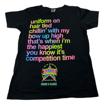 Load image into Gallery viewer, Girls AS Colour, black cotton t-shirt / top, cheerleader, EUC, size 8,  