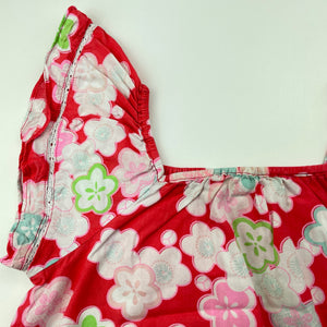 Girls Cotton On, lightweight floral cotton dress, FUC, size 5, L: 60cm