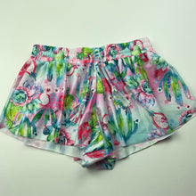Load image into Gallery viewer, Girls Pumpkin Patch, colourful swim shorts, elasticated, EUC, size 6,  