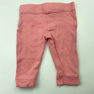 Girls Anko, pink cotton leggings / bottoms, EUC, size 00,  