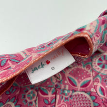Load image into Gallery viewer, Girls Jack &amp; Milly, lined floral cotton long sleeve dress, GUC, size 0, L: 40cm