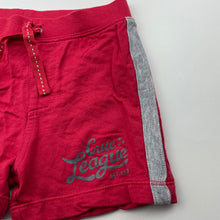Load image into Gallery viewer, Boys Tiny Little Wonders, red cotton shorts, elasticated, GUC, size 0,  