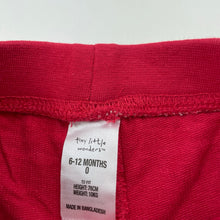 Load image into Gallery viewer, Boys Tiny Little Wonders, red cotton shorts, elasticated, GUC, size 0,  