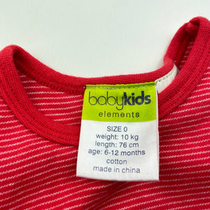 unisex Baby Kids Elements, embroidered cotton singlet top, EUC, size 0,  