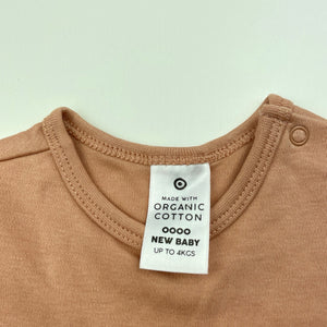 unisex Target, organic cotton bodysuit / romper, EUC, size 0000,  