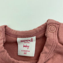 Load image into Gallery viewer, Girls Seed, soft feel stretchy bodysuit / romper, GUC, size 000,  