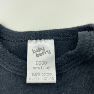 unisex Baby Berry, soft cotton singletsuit / romper, GUC, size 0000,  
