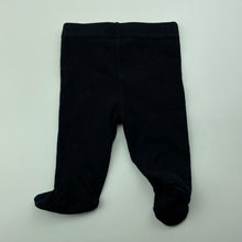 Load image into Gallery viewer, unisex Baby Berry, ribbed stretchy footed leggings / bottoms, EUC, size 0000,  