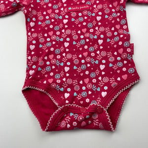 Girls Baby Patch, floral cotton romper, GUC, size 000,  