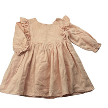 Load image into Gallery viewer, Girls Target, lined cotton long sleeve dress, EUC, size 0, L: 39cm
