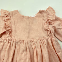 Load image into Gallery viewer, Girls Target, lined cotton long sleeve dress, EUC, size 0, L: 39cm