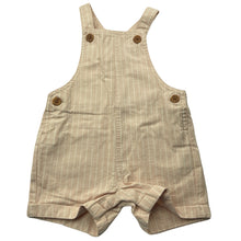 Load image into Gallery viewer, Girls Target, striped cotton overalls / shortalls, EUC, size 0,  