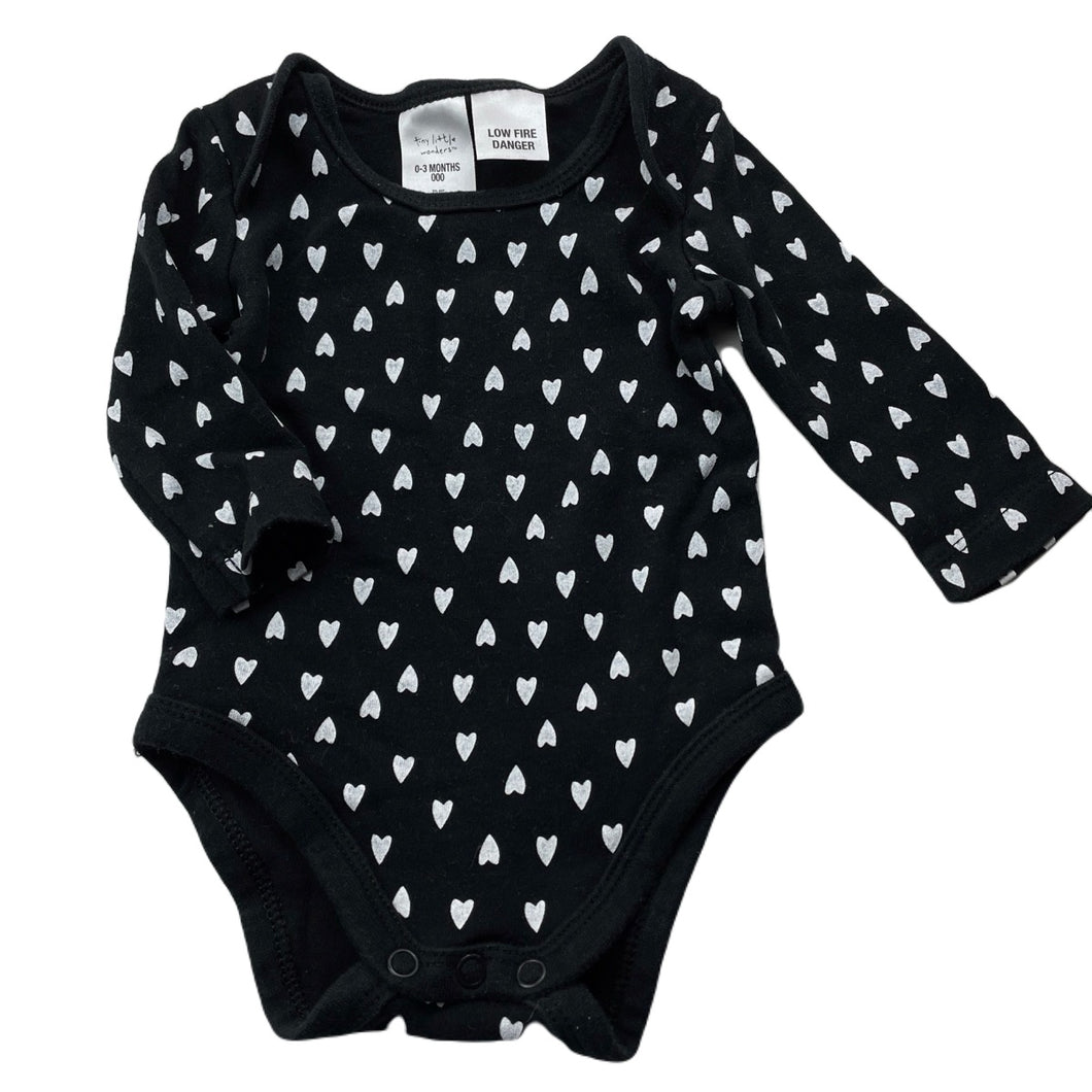 Girls Tiny Little Wonders, cotton bodysuit / romper, GUC, size 000,  