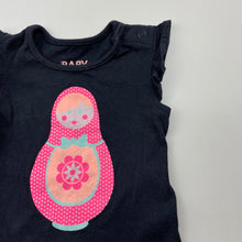 Load image into Gallery viewer, Girls Cotton On, navy cotton t-shirt / top, GUC, size 0000,  