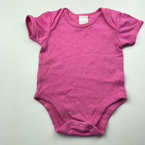 Girls Baby Cupcakes, pink cotton bodysuit / romper, FUC, size 000,  