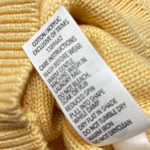 Load image into Gallery viewer, Girls Dymples, yellow knitted cardigan / sweater, EUC, size 000,  