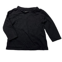 Load image into Gallery viewer, Boys Anko, black cotton long sleeve top, GUC, size 1,  