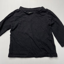 Load image into Gallery viewer, Boys Anko, black cotton long sleeve top, GUC, size 1,  