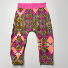 Load image into Gallery viewer, Girls Bonds, colourful stretchy leggings, elasticated, GUC, size 1,  