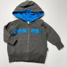 Load image into Gallery viewer, Boys Bonds, fleece lined zip hoodie sweater, GUC, size 0,  