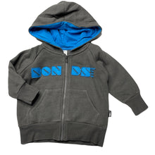 Load image into Gallery viewer, Boys Bonds, fleece lined zip hoodie sweater, GUC, size 0,  