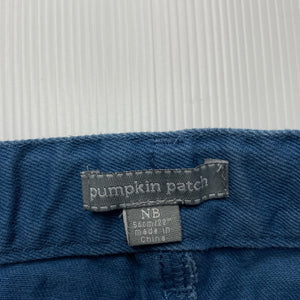 Boys Pumpkin Patch, blue cotton shorts, adjustable, GUC, size 0000,  