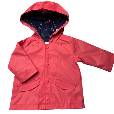 Girls Target, cotton lined waterproof jacket / coat, EUC, size 000,  