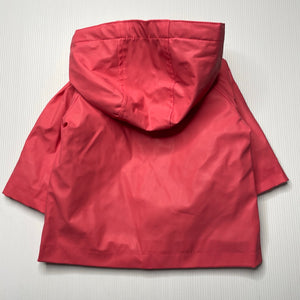 Girls Target, cotton lined waterproof jacket / coat, EUC, size 000,  