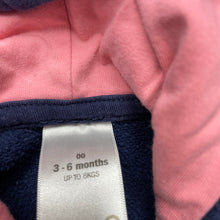 Load image into Gallery viewer, Girls Target, navy fleece lined zip hoodie sweater, GUC, size 00,  