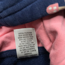 Load image into Gallery viewer, Girls Target, navy fleece lined zip hoodie sweater, GUC, size 00,  